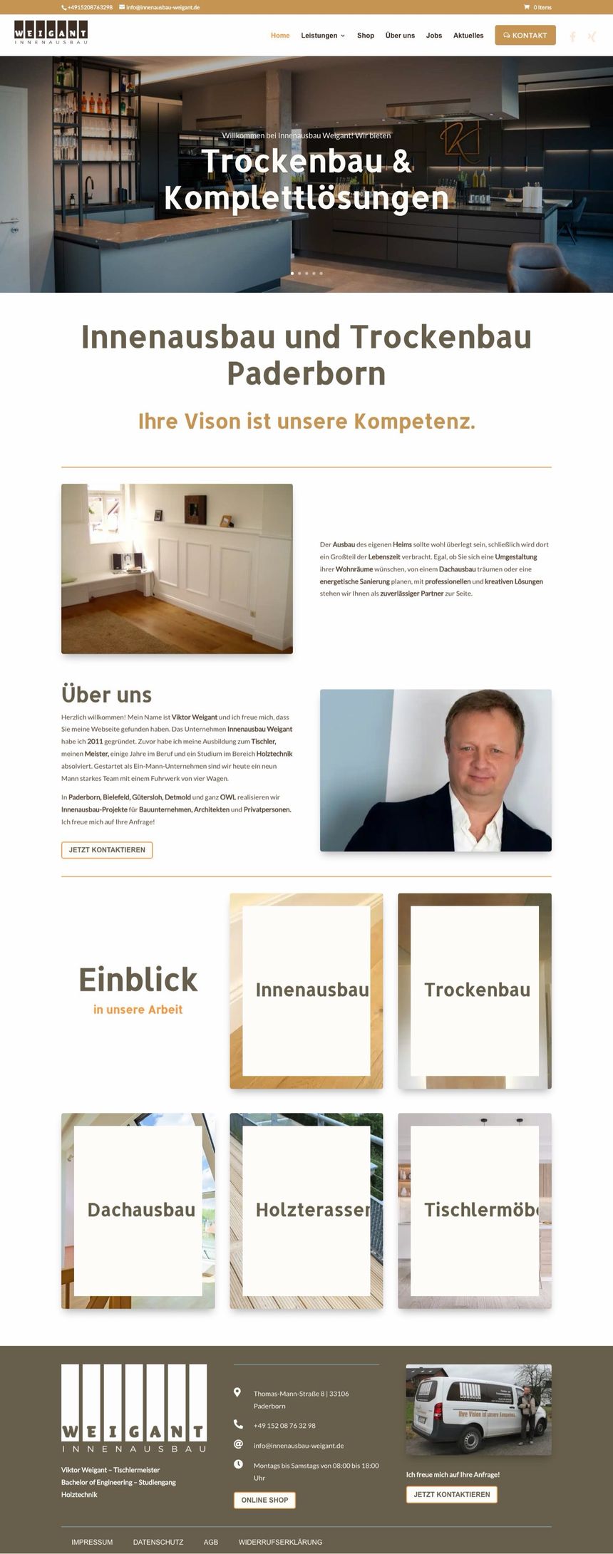 Innenausbau Weigant — Desktop