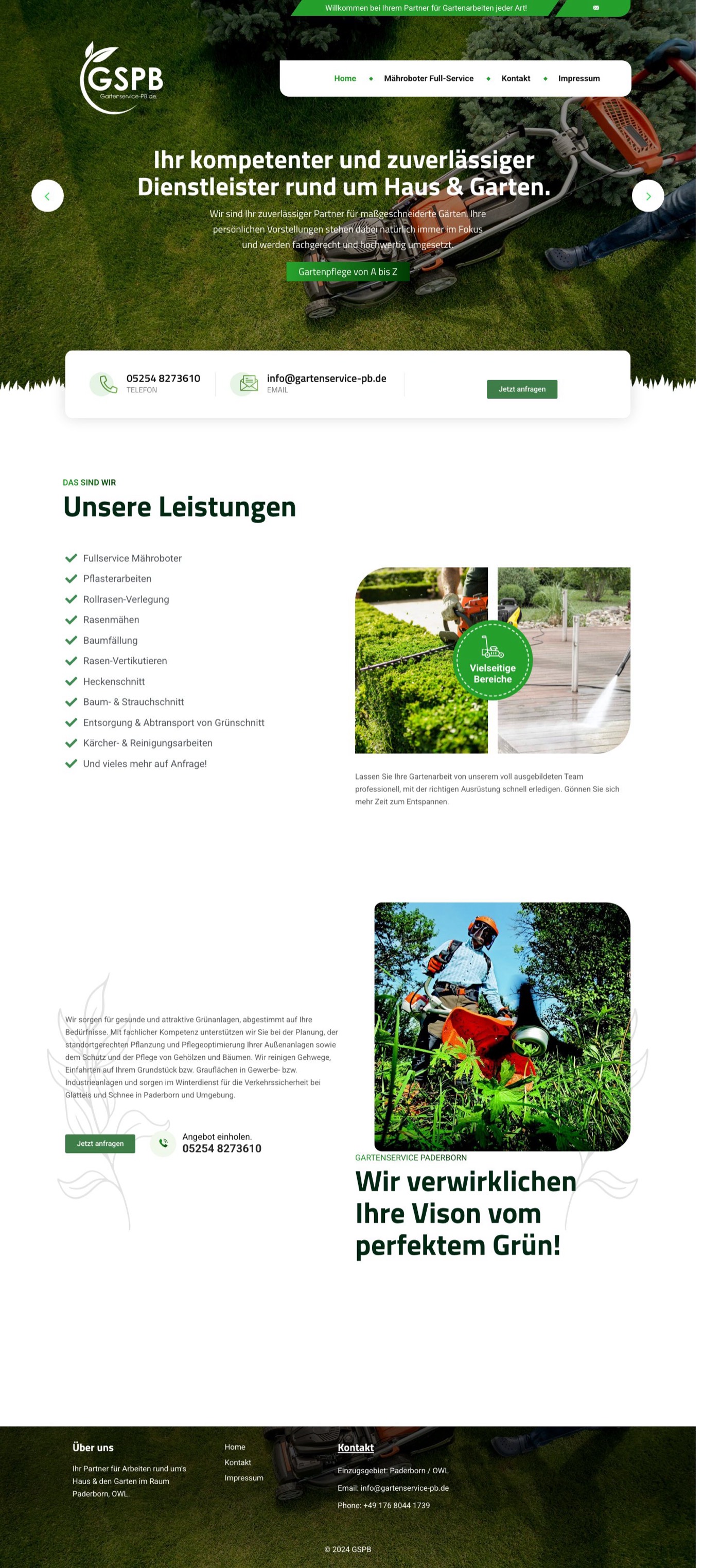 Gartenservice Paderborn — Desktop