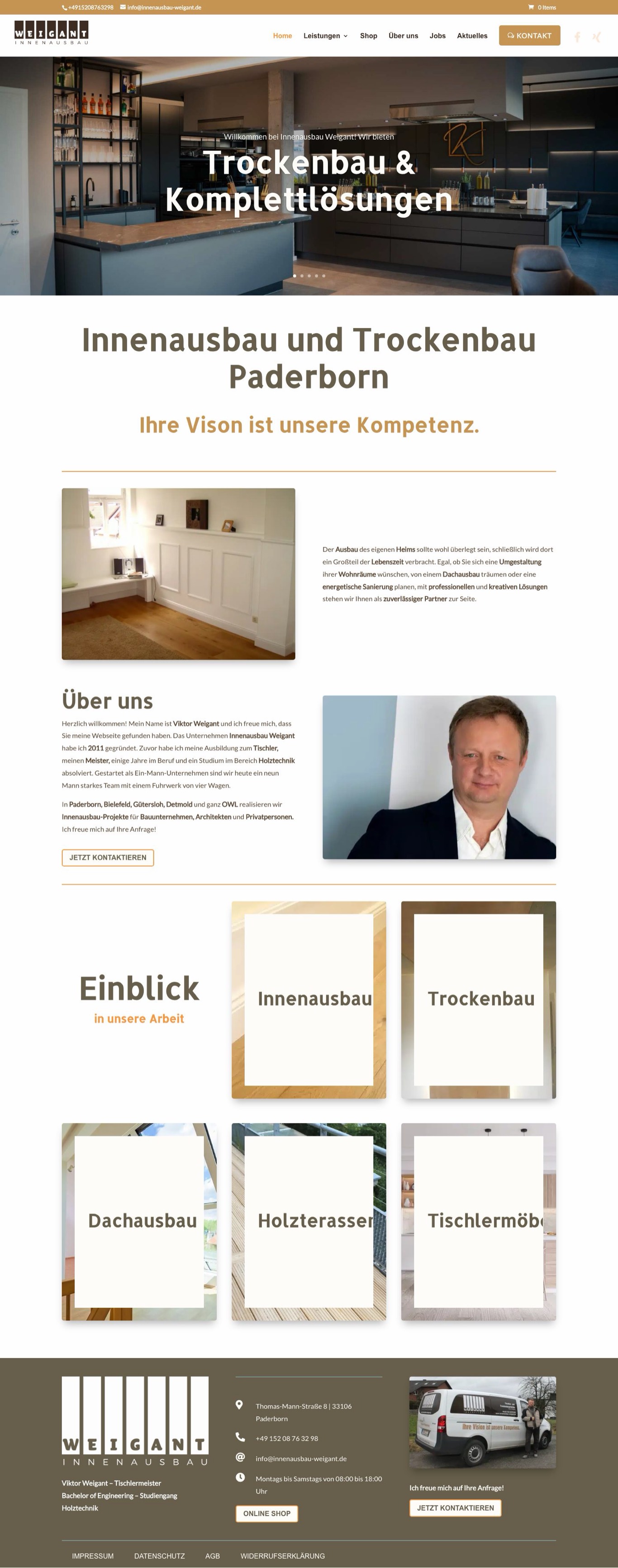 Innenausbau Weigant — Desktop